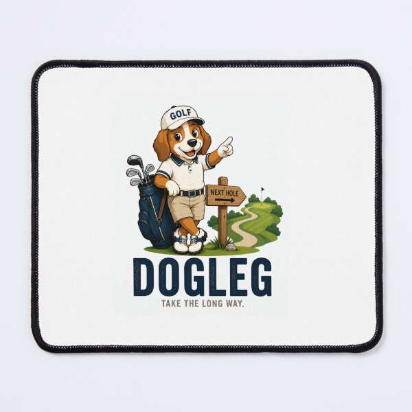 Item preview, Dogleg Golf Puppy Premium Golf Mascot Design designed and sold by SILENT JAPAN.