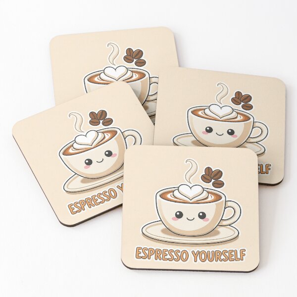 Item preview, Copy of Kawaii Coffee Cup Espresso Express Yourself designed and sold by C-Plus-Home.