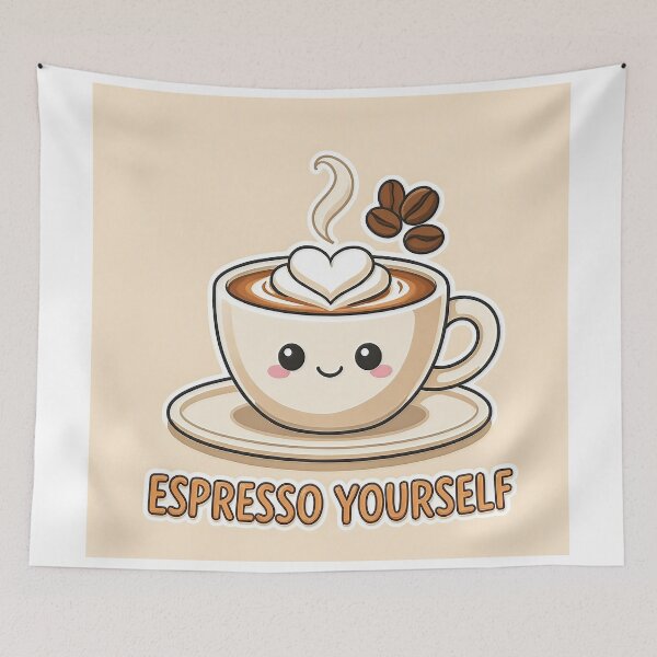 Item preview, Copy of Kawaii Coffee Cup Espresso Express Yourself designed and sold by C-Plus-Home.