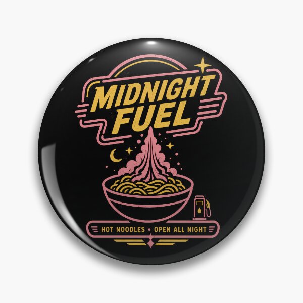 Item preview, Midnight Fuel & Noodle Bar Neon Emblem designed and sold by agearb.
