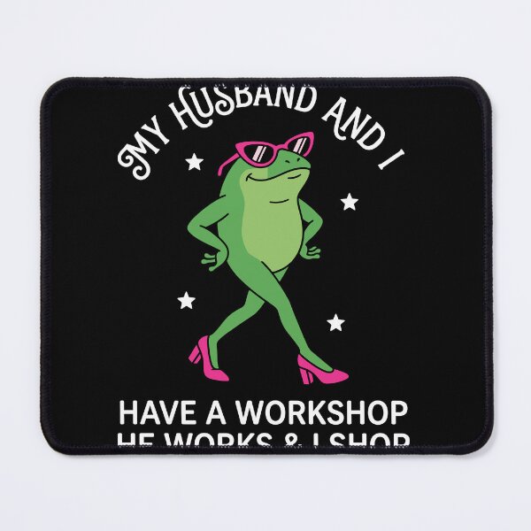 Item preview, My Wife And I Have A Workshop I Work And She Shops Husband Wife Marriage Humor Gift designed and sold by Doodleoub.