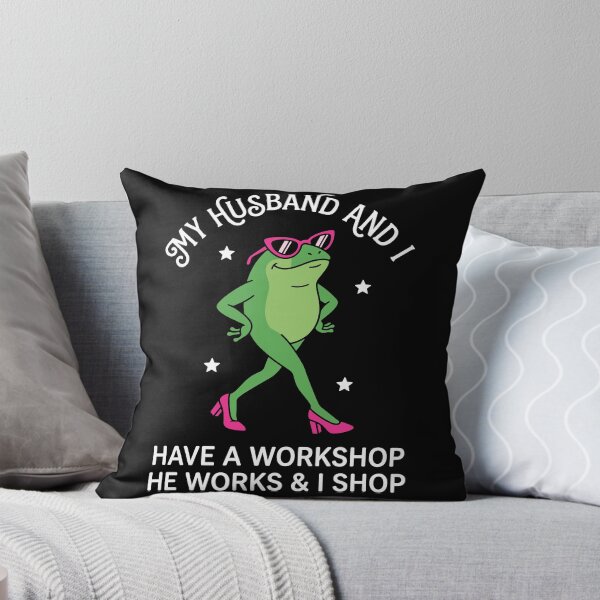 Item preview, My Wife And I Have A Workshop I Work And She Shops Husband Wife Marriage Humor Gift designed and sold by Doodleoub.