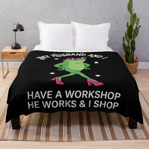 Item preview, My Wife And I Have A Workshop I Work And She Shops Husband Wife Marriage Humor Gift designed and sold by Doodleoub.