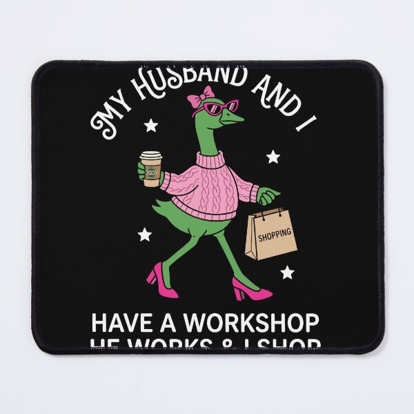 Item preview, My Wife And I Have A Workshop I Work And She Shops Husband Wife Marriage Humor Gift designed and sold by Doodleoub.