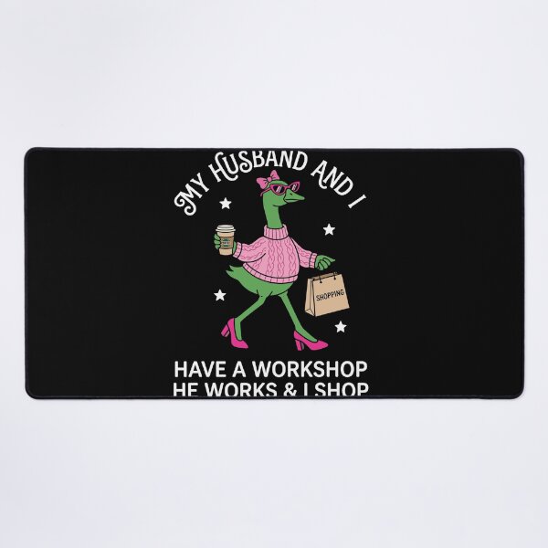 Item preview, My Wife And I Have A Workshop I Work And She Shops Husband Wife Marriage Humor Gift designed and sold by Doodleoub.