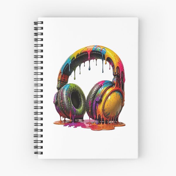 Item preview, Colorful Paint Drip Headphones | Neon Music Lover Art  designed and sold by Wilcox PhotoArt.