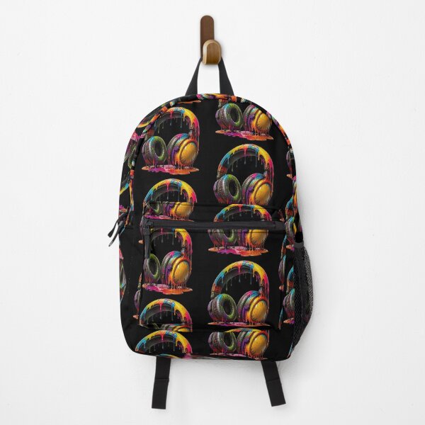Item preview, Colorful Paint Drip Headphones | Neon Music Lover Art designed and sold by Wilcox PhotoArt.