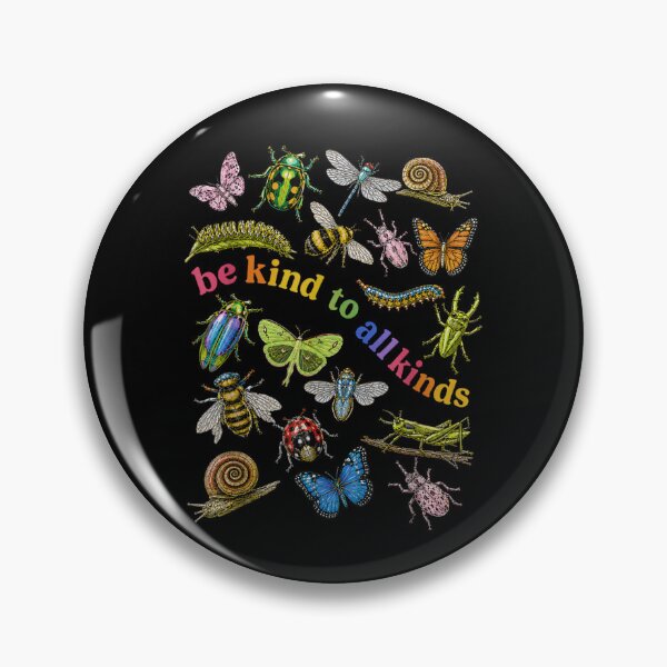 Item preview, Be Kind To All Kinds Vintage Insects Bugs Butterfly Ecology Nature Lover designed and sold by ObukiLantara.