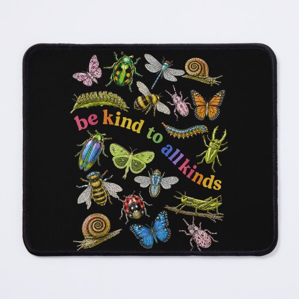 Item preview, Be Kind To All Kinds Vintage Insects Bugs Butterfly Ecology Nature Lover designed and sold by ObukiLantara.