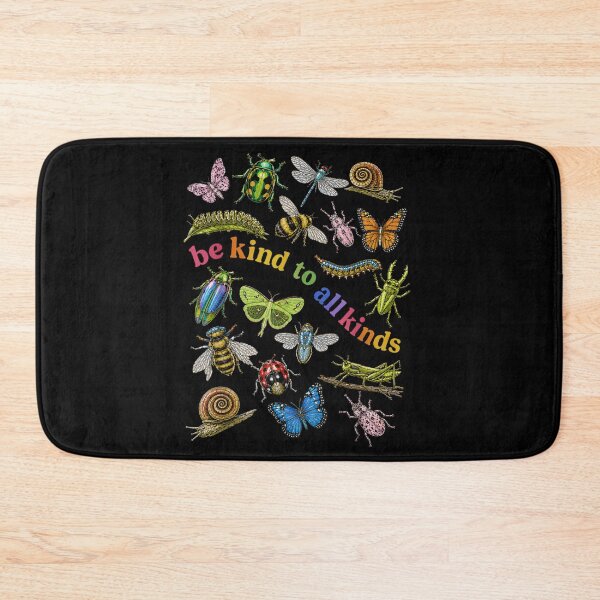 Item preview, Be Kind To All Kinds Vintage Insects Bugs Butterfly Ecology Nature Lover designed and sold by ObukiLantara.