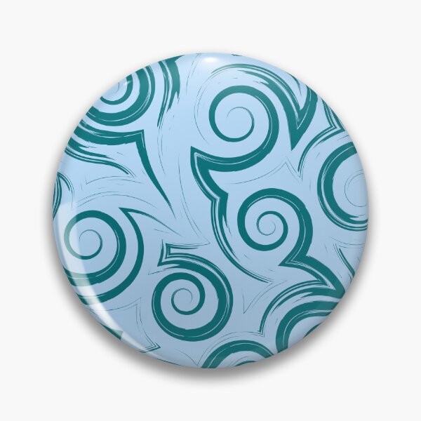 Item preview, ​Teal Tribal Swirl Seamless Pattern designed and sold by ​Jyoti Digital Artist.