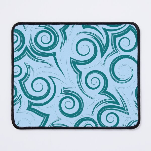 Item preview, ​Teal Tribal Swirl Seamless Pattern designed and sold by ​Jyoti Digital Artist.