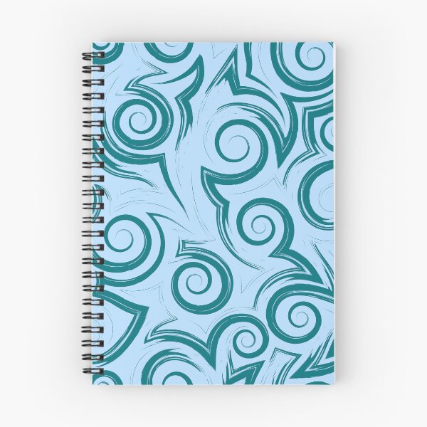 Item preview, ​Teal Tribal Swirl Seamless Pattern designed and sold by ​Jyoti Digital Artist.