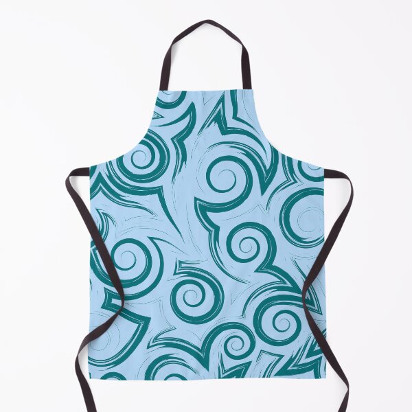 Item preview, Teal Tribal Swirl Seamless Pattern designed and sold by Jyoti Digital Artist.