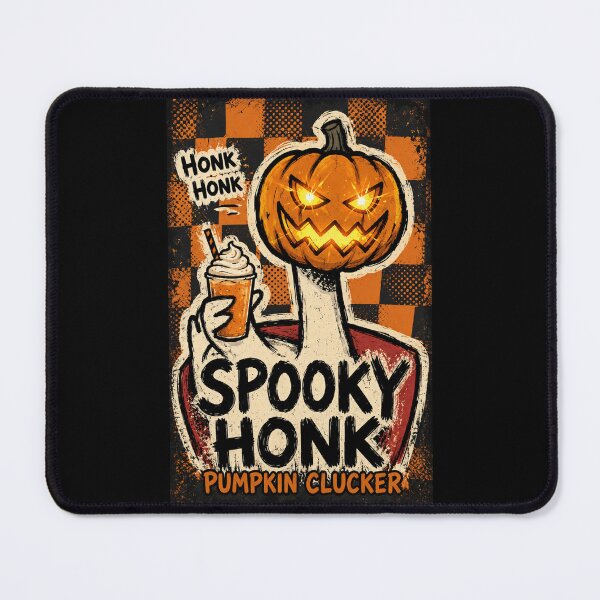 Item preview, Spooky Honk Pumpkin Goose Halloween Design - Funny Pumpkin Clucker with Milkshake designed and sold by Syrupulse.