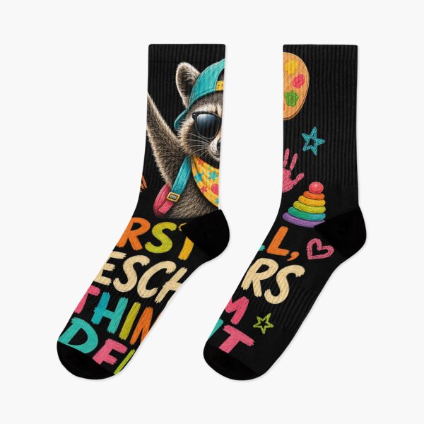 Item preview, First Of All Preschoolers Think I Am A Delight Raccoon Preschool Teacher designed and sold by ObukiLantara.