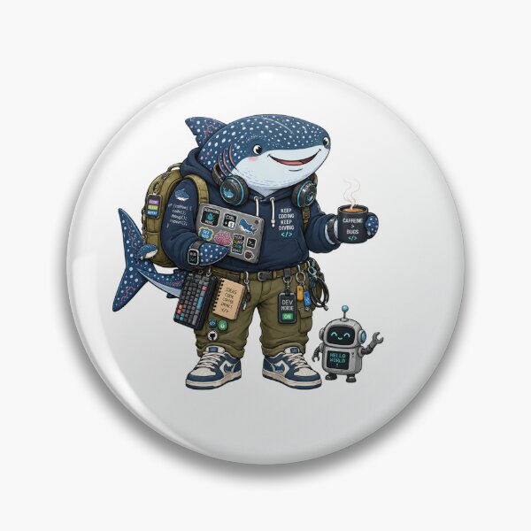 Item preview, Software Engineer Coding Art Whale Shark  designed and sold by Sol-9524.