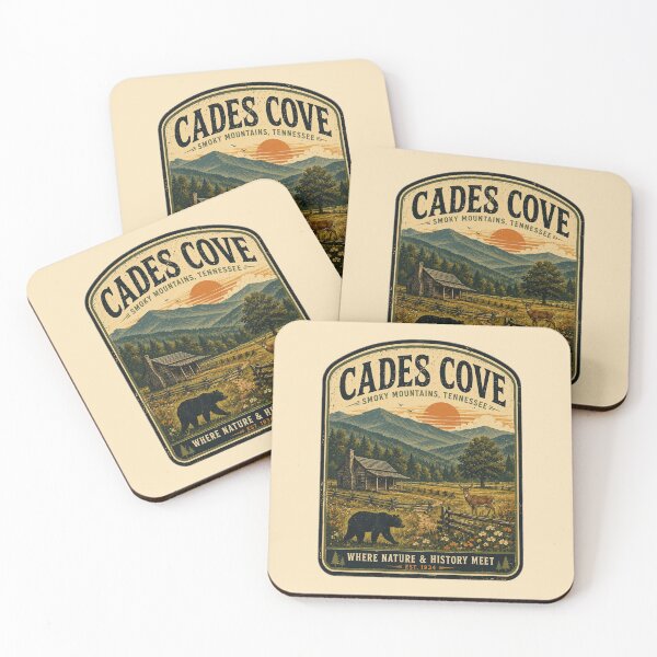 Item preview, Cades Cove Smoky Mountains Vintage Travel Poster - National Park Wildlife Art designed and sold by Globalcitytees.