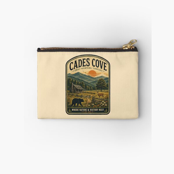 Item preview, Cades Cove Smoky Mountains Vintage Travel Poster - National Park Wildlife Art designed and sold by Globalcitytees.