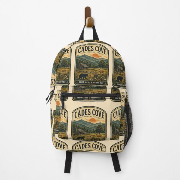 Item preview, Cades Cove Smoky Mountains Vintage Travel Poster - National Park Wildlife Art designed and sold by Globalcitytees.