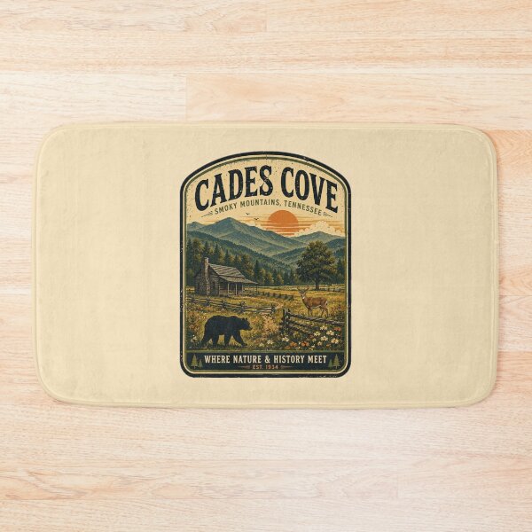 Item preview, Cades Cove Smoky Mountains Vintage Travel Poster - National Park Wildlife Art designed and sold by Globalcitytees.
