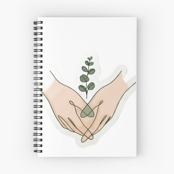 Item preview, Minimalist Hands And Botanical Line Art T-Shirt designed and sold by Zahho.