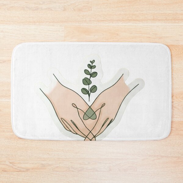 Item preview, Minimalist Hands And Botanical Line Art T-Shirt designed and sold by Zelis craft.