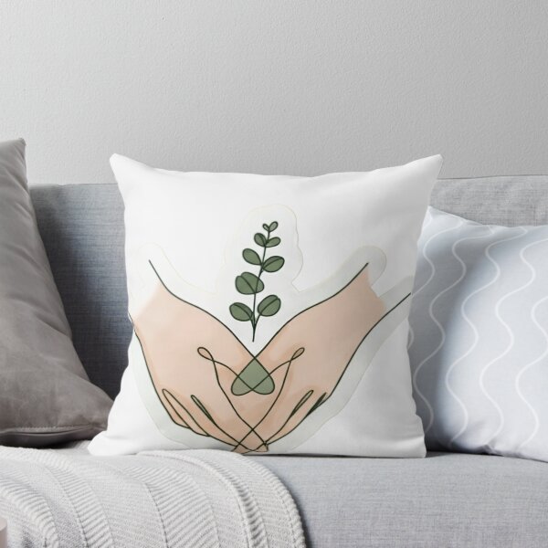 Item preview, Minimalist Hands And Botanical Line Art T-Shirt designed and sold by Zelis craft.