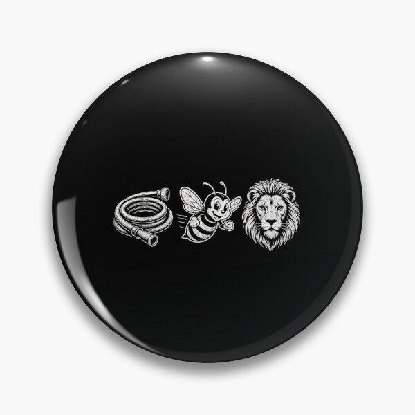 Item preview, Funny Hose Bee Lion Visual Rebus Pun Hosebee Lion Hilarious Quote designed and sold by ObukiLantara.