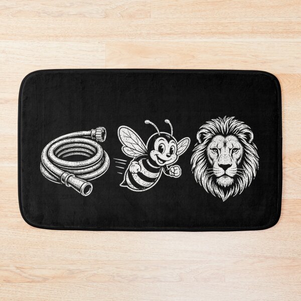 Item preview, Funny Hose Bee Lion Visual Rebus Pun Hosebee Lion Hilarious Quote designed and sold by ObukiLantara.
