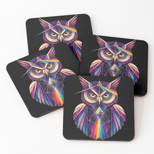 Item preview, Spectral Owl Prism and Optics Illustration designed and sold by BoyleDesignShop.