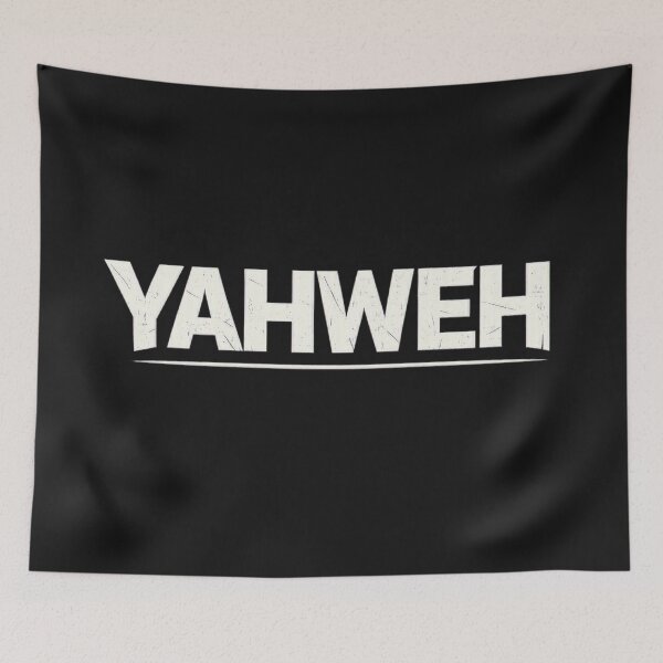 Item preview, Yahweh Christian Streetwear Minimalist Distressed Name of God designed and sold by Skotecky.