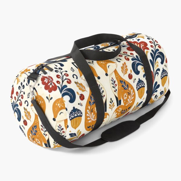 Item preview, Symmetrical Nordic Folk Art Autumn Pattern designed and sold by Thai Vibe Studio.