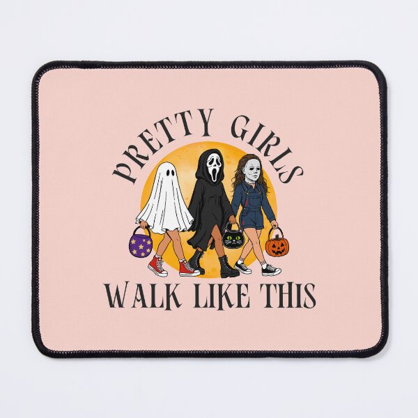 Item preview, Pretty Girls Walk Like This Halloween Horror Characters designed and sold by LunarDesignzz.