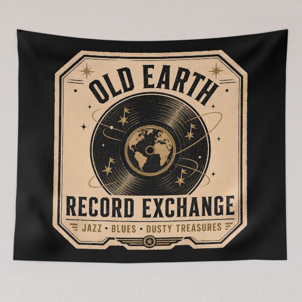 Item preview, Old Earth Record Exchange Crate Label designed and sold by agearb.
