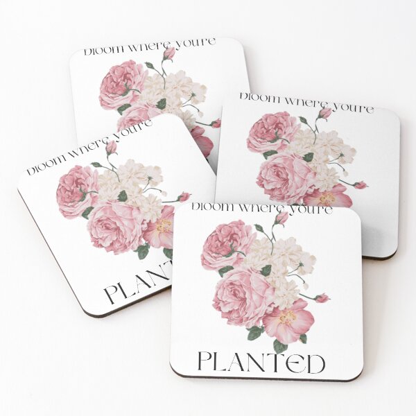 Item preview, bloom where you are planted floral illustration designed and sold by introvertarts.