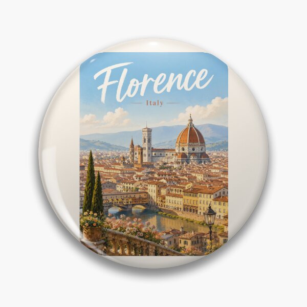 Item preview, Florence Italy Travel Poster designed and sold by Sasas Design.