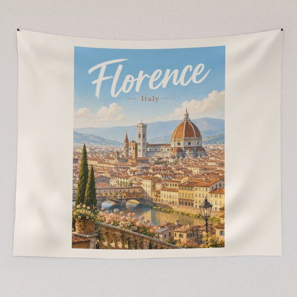 Item preview, Florence Italy Travel Poster designed and sold by Sasas Design.