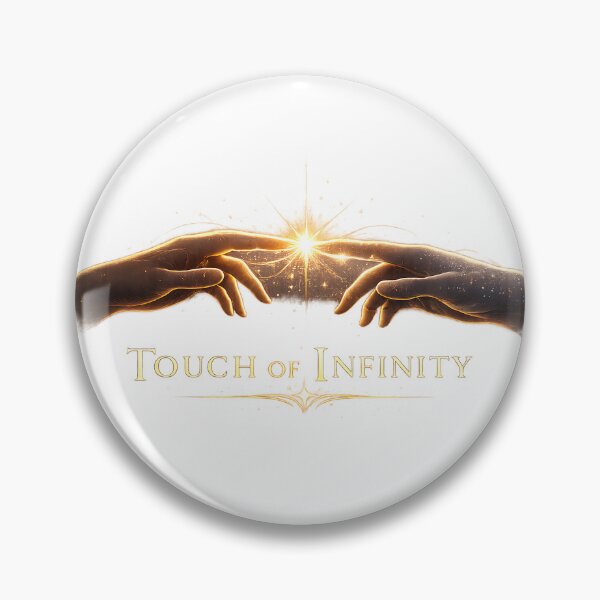 Item preview, Touch of Infinity | Golden Hands Cosmic Connection Spiritual T-Shirt designed and sold by CalmMandala.