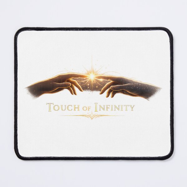 Item preview, Touch of Infinity | Golden Hands Cosmic Connection Spiritual T-Shirt designed and sold by CalmMandala.