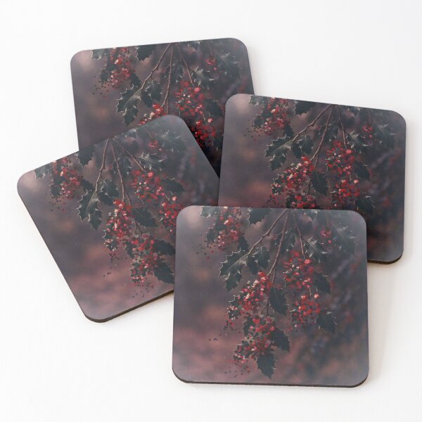 Item preview, Luminous Winter Holly designed and sold by Catfcreations.