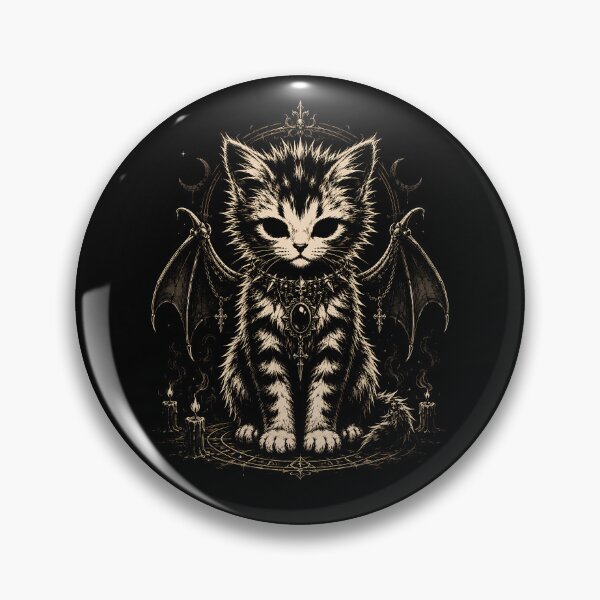 Item preview, Mystical cat with wings and candles design halloween designed and sold by rafaeltto.