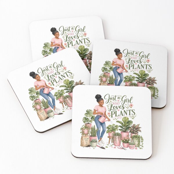 Item preview, Just A Girl Who Loves Plants designed and sold by Whimsy Petal and Co..