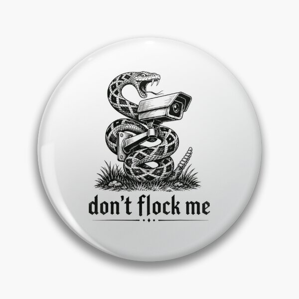 Item preview, Dont Flock Me Black Vintage Anti Surveillance Camera Snake Privacy Satire designed and sold by PhocoNibict.