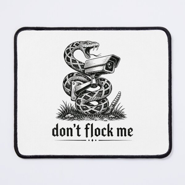 Item preview, Dont Flock Me Black Vintage Anti Surveillance Camera Snake Privacy Satire designed and sold by PhocoNibict.