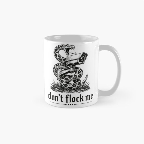 Item preview, Dont Flock Me Black Vintage Anti Surveillance Camera Snake Privacy Satire designed and sold by PhocoNibict.