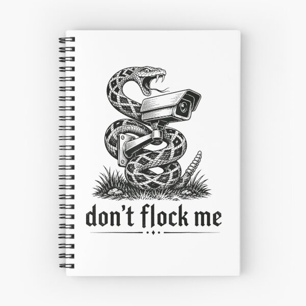Item preview, Dont Flock Me Black Vintage Anti Surveillance Camera Snake Privacy Satire designed and sold by PhocoNibict.