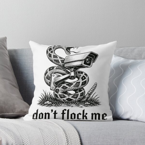 Item preview, Dont Flock Me Black Vintage Anti Surveillance Camera Snake Privacy Satire designed and sold by PhocoNibict.