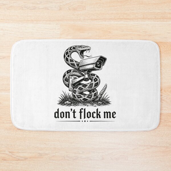 Item preview, Dont Flock Me Black Vintage Anti Surveillance Camera Snake Privacy Satire designed and sold by PhocoNibict.