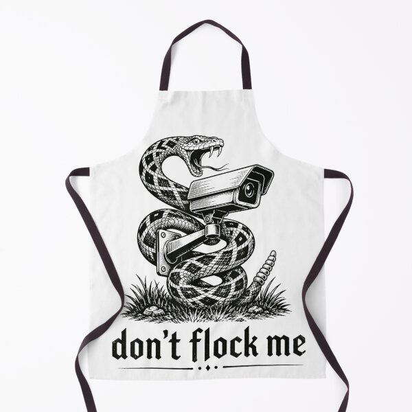 Item preview, Dont Flock Me Black Vintage Anti Surveillance Camera Snake Privacy Satire designed and sold by PhocoNibict.